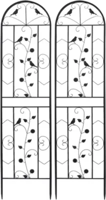 Immagine prodotto di Trellis Opulence – Set da 2 graticci in metallo per giardino e balcone – Graticci per piante rampicanti – 188 cm – Antiruggine
