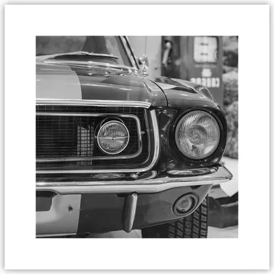 Produktbild von Poster - Poster ohne Rahmen - Ford Mustang Mach - 30x30 cm - Wand Bild - Wanddeko - Wandbilder - Kunstposter - Wandposter - Bilder - Kunstdruck - Wanddekoration - Wandbild - P2XAC30x30-4619