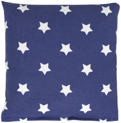 Produktbild von Leinsamenkissen 12x12cm Sterne-blau - Wärmekissen & Kältekissen - Körnerkissen