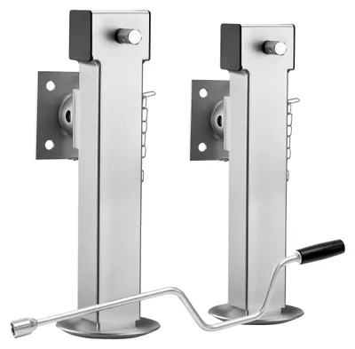 Imagen del producto de Soporte plegable, capacidad de hasta 1350 kg, ajustable de 42 a 66 cm, acero