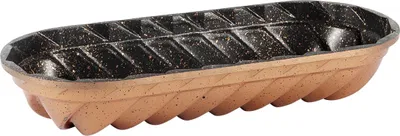 Image de Serenk Fun Cooking Loaf Cake Pan, Anti-Stick , Baking Bread, Fluted Cast Mold, 13.3 x 5.5 inch, Yellow