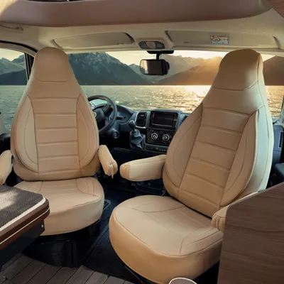 Produktbild von Autositzbezüge für Sitzbezüge für Fiat Ducato Wohnmobil | Mit Armlehnen-Bezügen | CBS | Beige