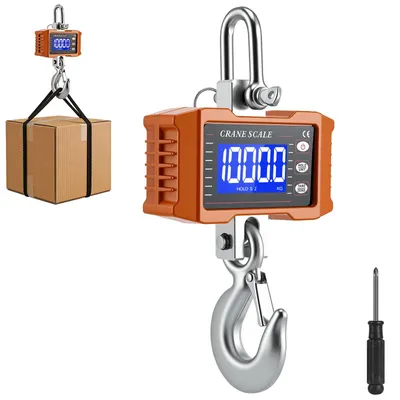 Kranwaage 1000 kg, elektronische Hängewaage, robuste Industriewaage