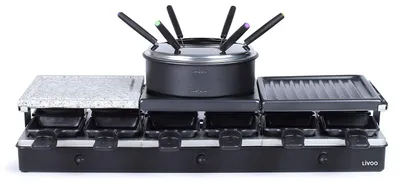 Raclette-Grill-Fondue-Set, 1650 W, 1,6 l, 12 Pers.