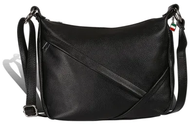 Produktbild von Florence Damen Schultertasche Tasche schwarz Leder Größe 35x12x22 D2OTF191S1