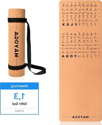 Produktbild von Kurk Yogamat 6mm dick 183x61cm für Stretch und Yoga