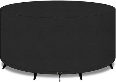 Image de Housse de protection imperméable pour meubles de jardin - noire - en tissu Oxford - 300 x 90 cm