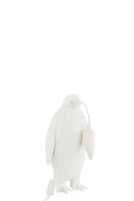 Obrázek produktu pro J-Line J-Line Penguin stolní lampa - pryskyřice - bílá - malá
