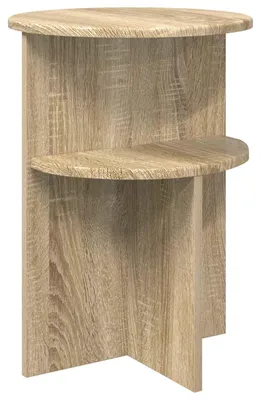 Image de Table d'appoint Chêne Sonoma Ø 39,5 x 55 cm Bois d'ingénierie