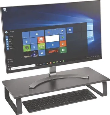 Obrázok produktu pre Široký držiak na monitor pre kancelárske stoličky – veľký držiak na počítač – čierny