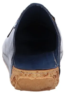 Produktbild von Gemini Damen Pantolette Leder Clog Sabot 336062-02, Größe:40 EU, Farbe:Blau