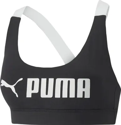 Produktbild von PUMA Mid Impact FIT Sport-BH Damen puma black XL