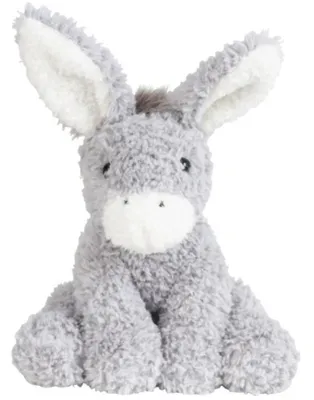 Produktbild von Esel sitzend 23cm grau kuschelweich Zottelfell Kuscheltier Plüschtier Stofftier