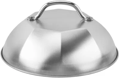 Produktbild von Grillhaube Edelstahl Warmhaltehaube für Steak & BBQ, Fleischhaube hitzebeständig, Edelstahl Abdeckhaube für Küche & Grill
