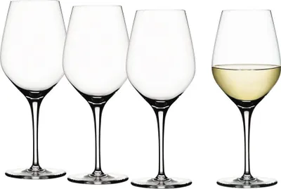 Produktbild von Spiegelau Vorteilsset 2 x 4 Glas/Stck Weißweinglas klein 440/03 Authentis 4400183 und Geschenk + Spende