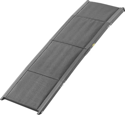 Zdjęcie produktu dla SucceBuy Składana rampa dla psów, 180 x 43,2 cm, odpowiednia dla średnich i dużych psów do 113 kg, pomoc przy wchodzeniu z antypoślizgową powierzchnią wykonaną z tkaniny Oxford, przenośne stopnie dla psów do SUV-ów i ciężarówek