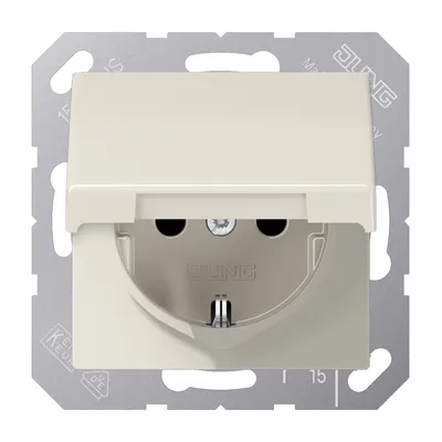 Produktbild von Jung AS1521KL SCHUKO Steckdose mit Klappdeckel