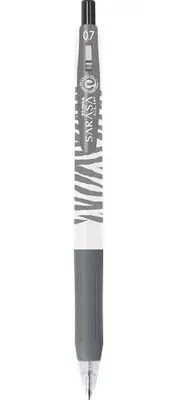 Obrázok produktu pre Gélové pero "Sarasa Clip Pastel", pastelová čierna, 0,33 mm, stláčateľné, pruhované telo, ZEBRA 13983