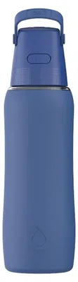 Zdjęcie produktu dla Szklana Butelka Filtrująca Dafi GLASS SiliconeFit 0,6 Navy Cobalt z Filtrem