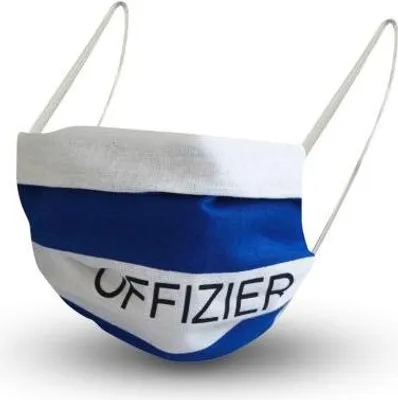 Produktbild von Design Maske aus Baumwolle mit em Innenvlies - OFFIZIER - 15836 + Gratiszugabe