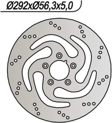 Immagine prodotto di Disco freno anteriore NG lato destro 5 fori da 8,25mm per HARLEY DAVIDSON