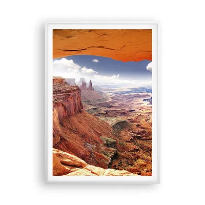 Produktbild von Gerahmtes Poster - Weißer Rahmen - Amerika arizona schlucht geologie - 70x100 cm - Wand Bild - Wanddeko - Wandbilder - Wandposter - Bilderrahmen - Bilder - Kunstdruck - Wandbild - P2WPA70x100-2645