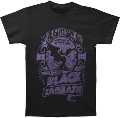 Immagine prodotto di Black Sabbath - Maglietta "Lord Of This World" per bambini/donne Unisex RO511 (S) (Schwarz)