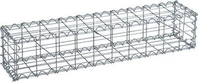 Produktbild von Gabione Steingabionen Steinkorb Gabionen Wand Drahtkorb 100 x 20 x 20 cm