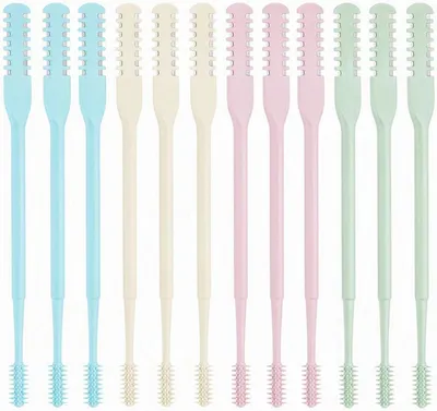 Imagen del producto de Cortapelos para la nariz, de doble filo, 12 unidades, en 4 colores, para el cuidado personal