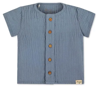 Produktbild von Sterntaler Baby - Jungen Sommer 2-teiler Musselin Set Sommer, Hellblau, 80