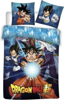 Produktbild von Anime Dragon Ball Goku Bettwäsche Set 135-140x200 60x70 100% Baumwolle