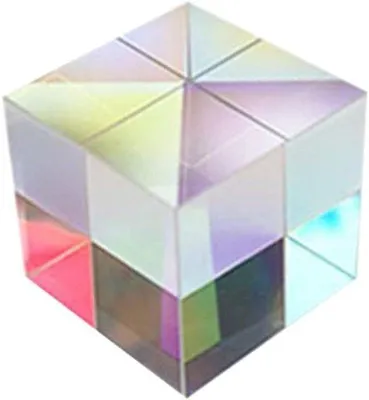 Productafbeelding van Glas Prisma Kubus - Optische Cube - Natuurkunde Onderwijs - Lichtbreking Decoratie - 18mm - Gekleurd