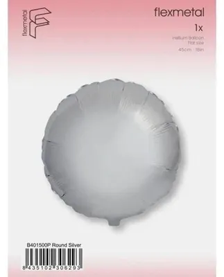 Produktbild von Foliendekorierter Ball, 45 cm Durchmesser, rund, silberfarben