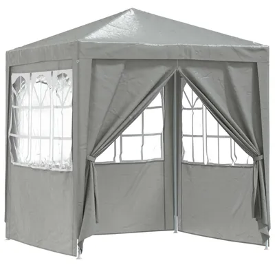 Produktbild von vidaXL Party-Zelt Hellgrau 200 x 200 x 240 cm PE und Stahl