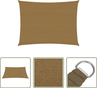 Produktbild von The Living Store Sonnensegel 160 g/m² Taupe 2x3 m HDPE