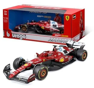 Produktbild von Bburago Ferrari F1 SF-25 2025 Leclerc Rennwagen 1:18 Modellauto