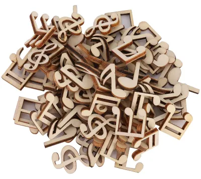 Productafbeelding van Houten notenbalkjes - 100 stuks - Voor decoraties en feestjes - 2 cm