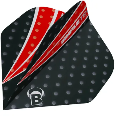 Produktbild von BULL'S Dimpletec Black Flights - A-Standard -- 1 Satz