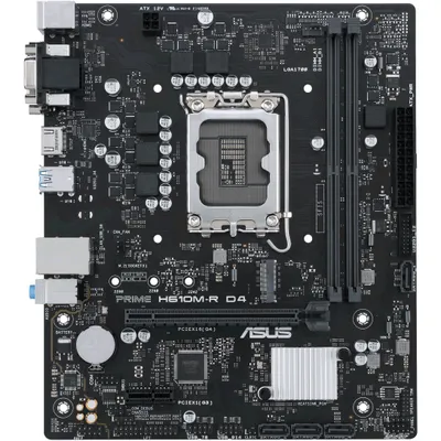 Image de ASUS PRIME H610M-R D4 - Carte mère - micro ATX - socket LGA1700 - chipset H610 - USB 3.2 Gen 1 - Gigabit LAN - Carte graphique embarquée (CPU requis) - HD Audio (8 canaux) (90MB1B40-M0ECY0)