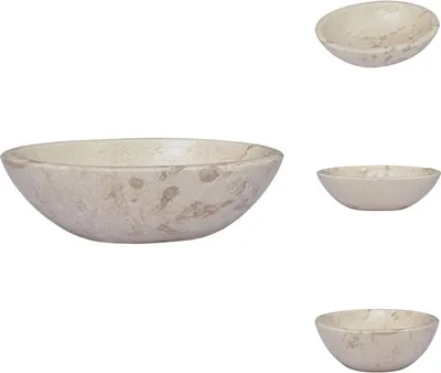 Obrázok produktu pre vidaXL Umývadlo krémové 53x40x15 cm mramor - Umývadlo do kúpeľne