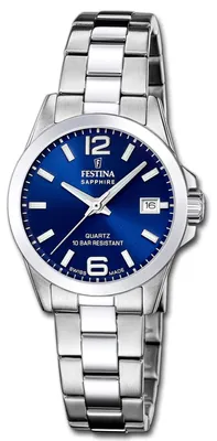 Produktbild von Festina Damenuhr Swiss Made Armbanduhr Edelstahl silber D3UF20049/5