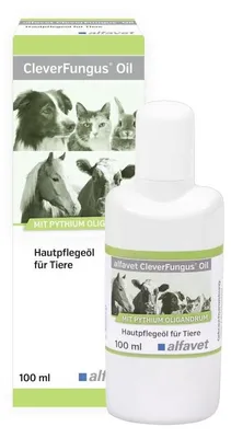 Produktbild von CleverFungus Oil 100ml Hautpflegeöl für Tiere Pilzerkrankungen Allergiker Ekzem