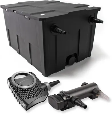 Zdjęcie produktu dla Filtr do stawu, 1-komorowy - Pompa do stawu - Filtr UVC - System oczyszczania wody - Oczyszczanie stawu