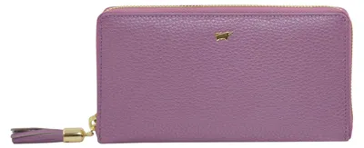 Immagine prodotto di Portafoglio ALESSIA, portafoglio con zip, 18 scomparti per carte, colore viola, da donna, in pelle