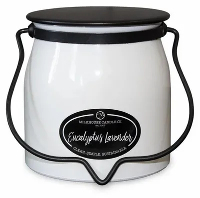 Obrázek produktu pro MILKHOUSE CANDLE Eucalyptus Lavender, vonná svíčka, BUTTER JAR, 2 knoty (454 g)