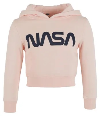 Produktbild von Mister Tee - "NASA" Kapuzenpullover für Kinder, kurz geschnitten TN3340 (128) (Pink)