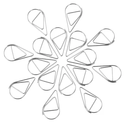 Image de 200 trombones en forme de goutte d'eau - Trombones de bureau créatifs pour l'organisation