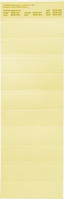 Produktbild von Bezeichnungsschilder für Hängemappen, Personalhefter, Kreditakten oder Leitkarten, Gelb