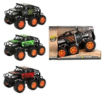 Produktbild von Toi-Toys Monstertruck Spielzeugauto mit 6 Rädern und Reibungsantrieb