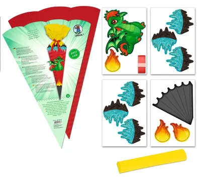 Produktbild von Schultüten-Bastelset Easy Line Mini "Baby Drache"